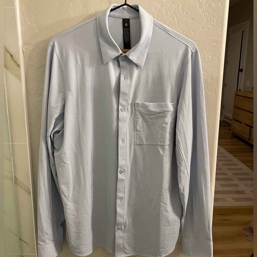New Lululemon Commission Long-Sleeve Shirt Pocket (Size: M)